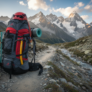Granite Peak 75L expedition backpack on mountain trail