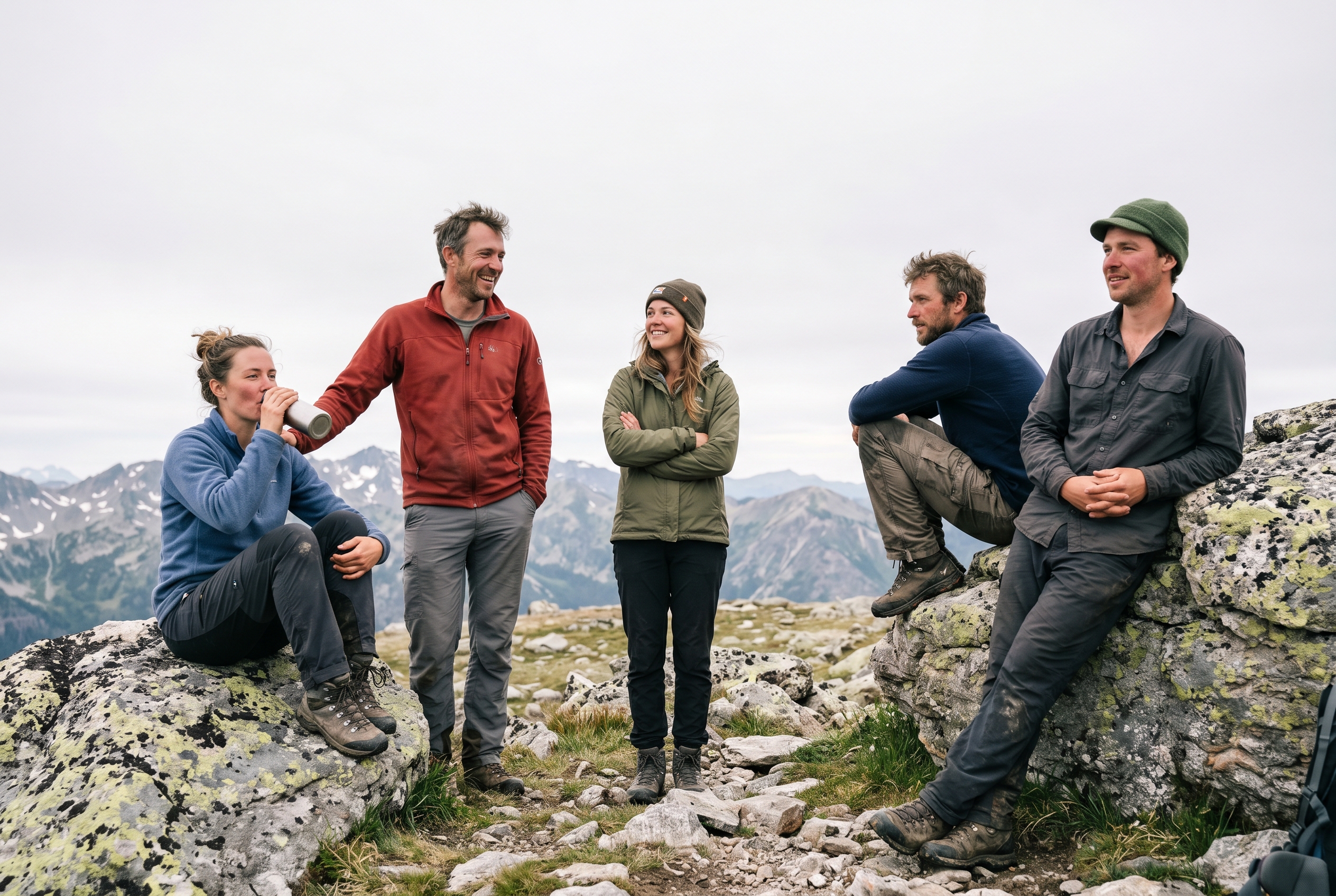 Summit Forge team at mountain summit